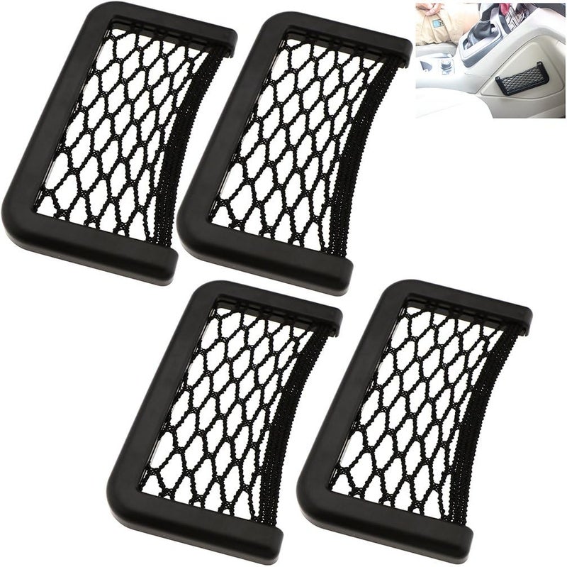 SING F LTD 4pcs Car Van Truck Net Mesh Storage Bag Organizer - Image 3