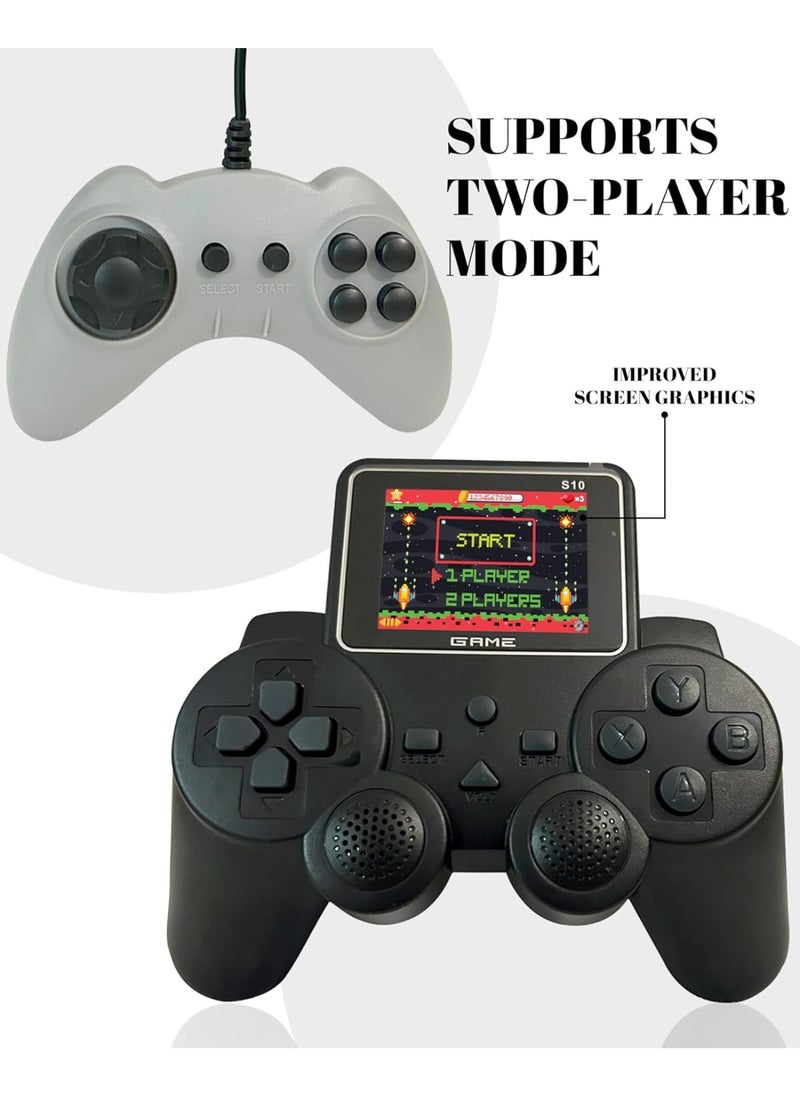 Generic PlayingStation 520-in-1 Retro Games Handheld - Controller Console with Loads of Classic Arcade Games - Gamepad Console with AV TV Out (Black Double Player)  - Image 3