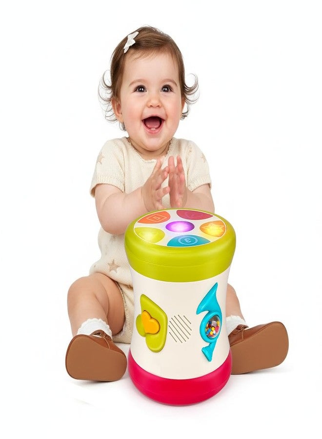 nicknack 5 in 1 Baby Toy 0-6 Months Musical Early Learning Toy Drum for 1 Year Old with Light Toddler Sensory Toy for 1 2 Year Old Boy Girl Gifts - Image 1