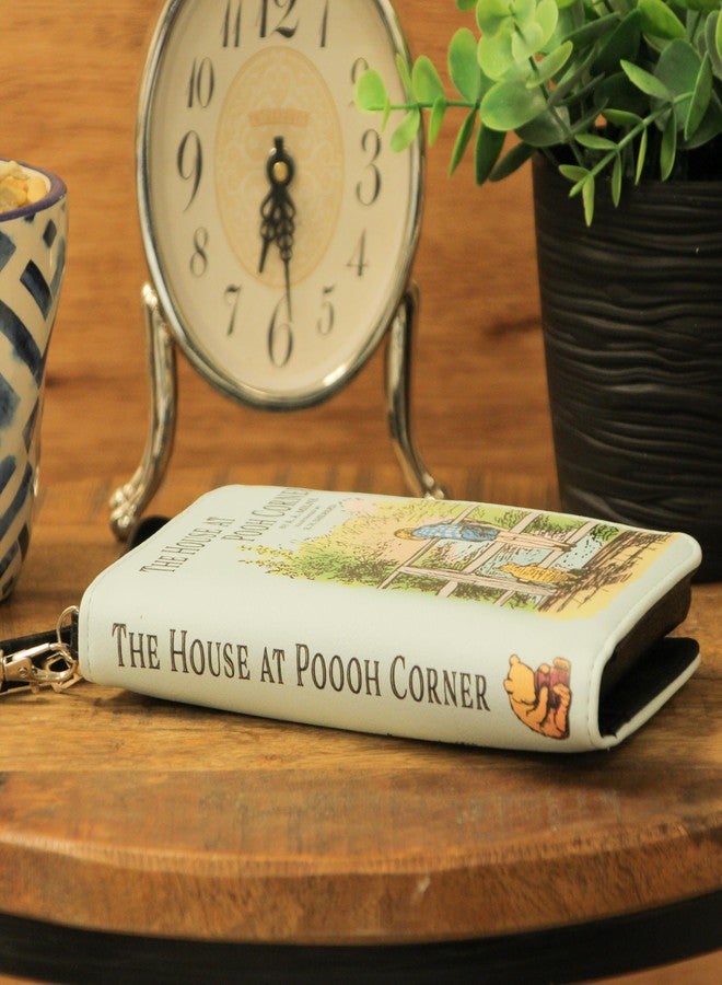 Things2Die4 Light Blue House at Pooh Corner Book Wallet Wristlet - ID Holder, Snap Close, Zipper Coin Pouch, 4 Card Slots, and Bill Pockets - Charming for Fans - Image 5