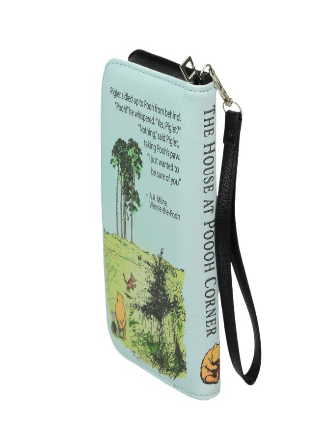 Things2Die4 Light Blue House at Pooh Corner Book Wallet Wristlet - ID Holder, Snap Close, Zipper Coin Pouch, 4 Card Slots, and Bill Pockets - Charming for Fans - Image 3