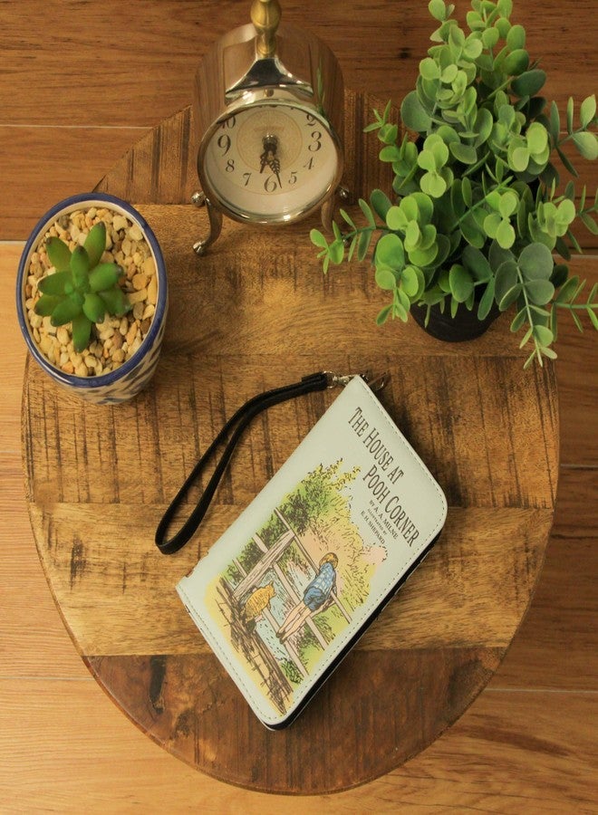 Things2Die4 Light Blue House at Pooh Corner Book Wallet Wristlet - ID Holder, Snap Close, Zipper Coin Pouch, 4 Card Slots, and Bill Pockets - Charming for Fans - Image 4