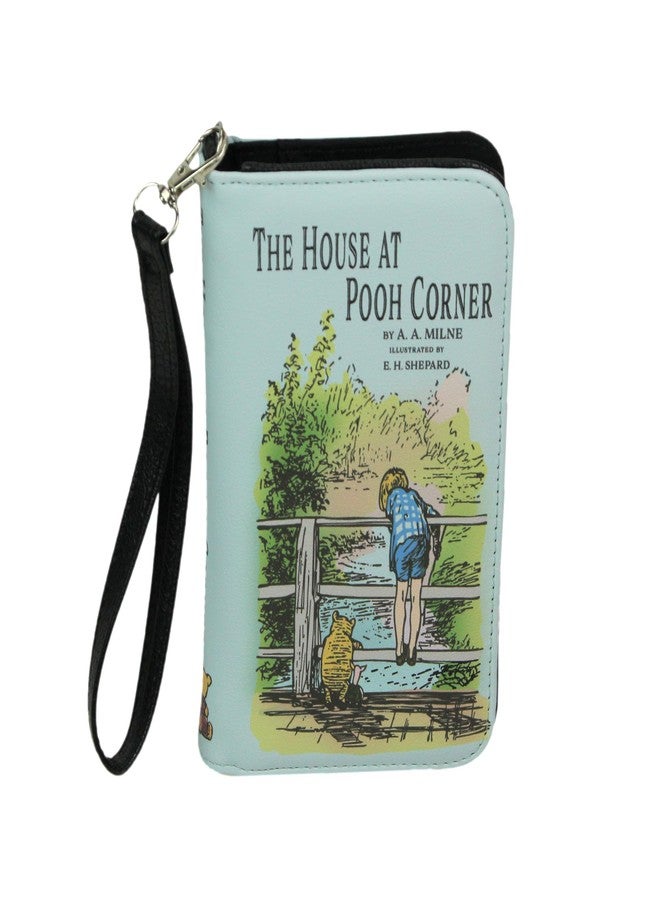 Things2Die4 Light Blue House at Pooh Corner Book Wallet Wristlet - ID Holder, Snap Close, Zipper Coin Pouch, 4 Card Slots, and Bill Pockets - Charming for Fans - Image 2