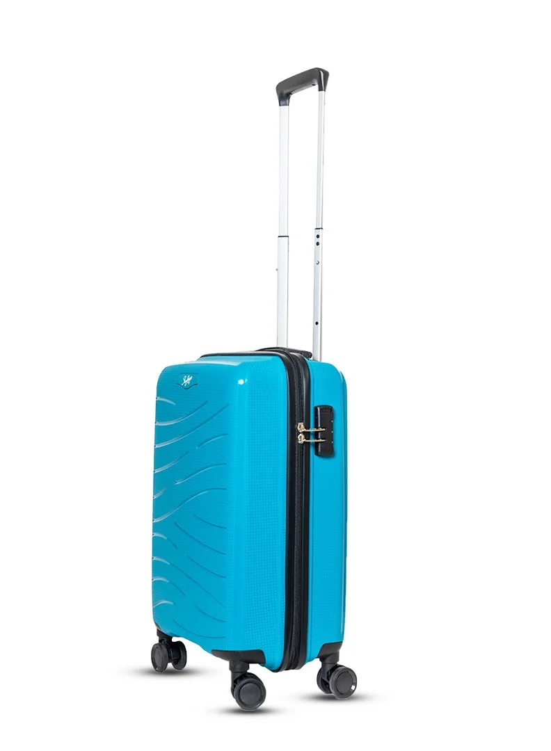 Skybags Maxx Carry-On Luggage | Hardside Polypropylene Solid Pattern with TSA Lock Trolley Wheeler| Cabin-20 Inch, Blue