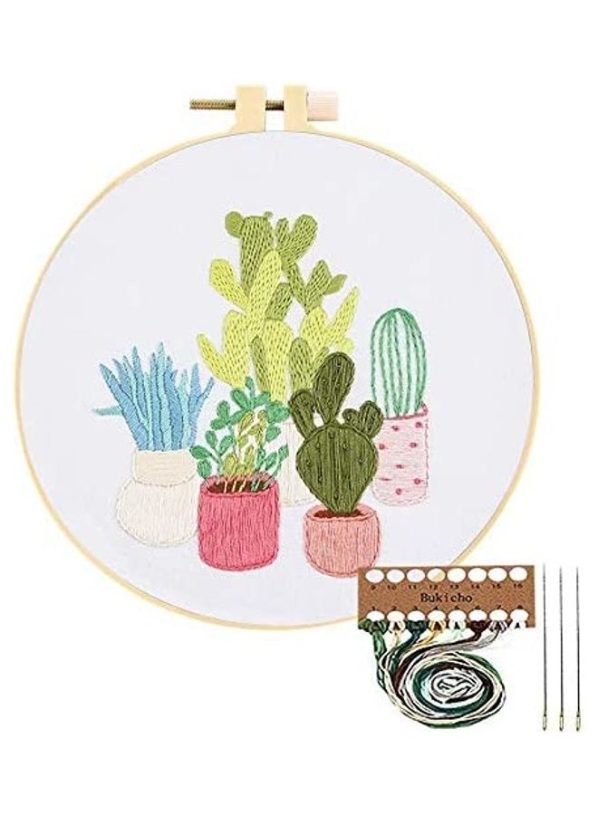 NIBEMINENT Embroidery Starter Kit with Pattern