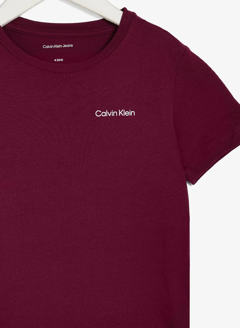 Calvin Klein Jeans Youth Logo Crew Neck T-Shirt