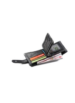 Beauenty Multifunctional Leather Zipper Buckle Coin Bag Wallet Black  - Image 5
