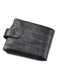 Beauenty Multifunctional Leather Zipper Buckle Coin Bag Wallet Black  - Image 2