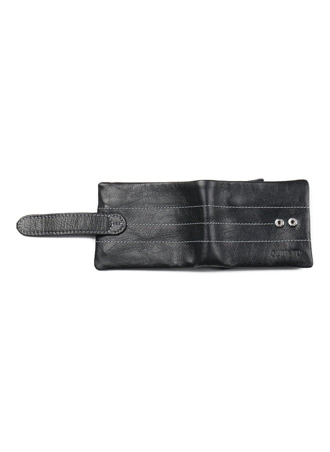 Beauenty Multifunctional Leather Zipper Buckle Coin Bag Wallet Black  - Image 3