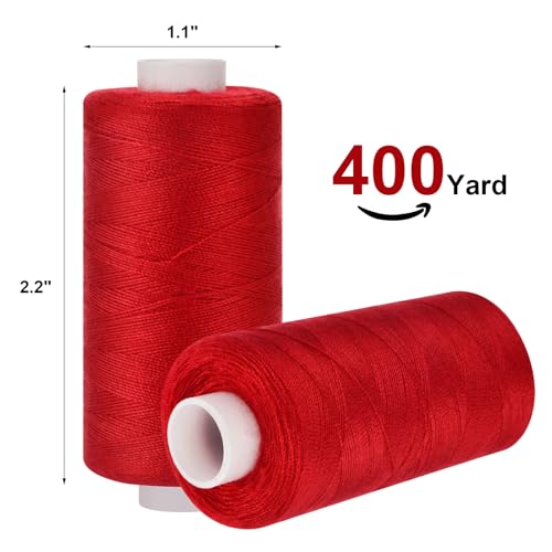 Eoehro 72pcs Sewing Thread Kit, 36 Colors, 400 Yards per Spool Polyester Thread, Prewound Bobbins, Sewing Machine Threads - Image 2