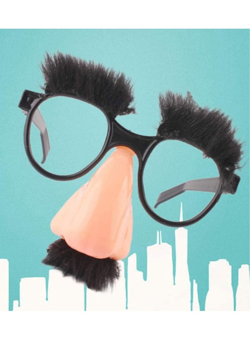 Generic 5 Pcs Funny Glasses with Big Nose Eyebrows and Mustache, Disguise Glasses, Perfect Party Favors, Suitable for parties, funny photos  - Image 3