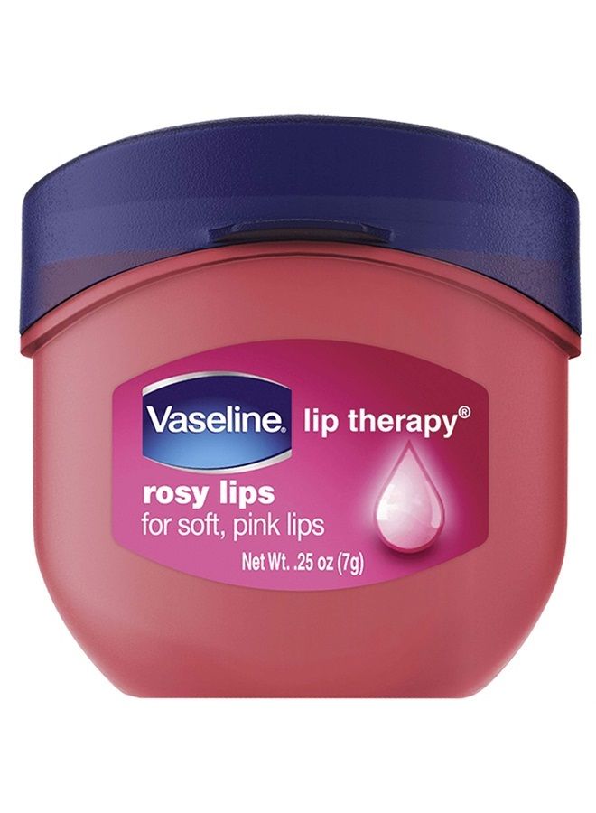 Vaseline Lip Therapy Lip Balm Mini, Rosy, 0.25 oz - Image 2