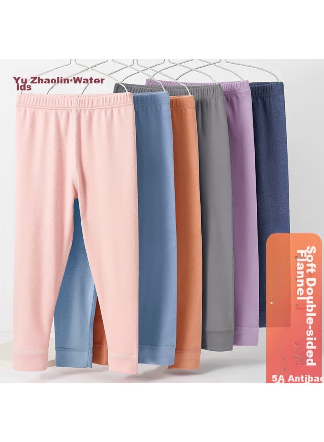 YUZHAOLIN Yuzhaolin Children's Autumn Long Johns, Girls' Antibacterial Inner Cotton Pants, Boys' Thermal Underwear, Mid To Big Kids' Single Pants, Autumn And Winter Base Layer Underpants  - Image 2