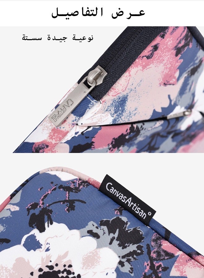 CANVAS 13 Inch Tablet Sleeve Bag Ipad Laptop Sleeve Case Bag Cover with Handle ,MacBook Pro Air 13" and 12.5 inch-13.3 inch Laptop,  360° Protective, Waterproof Bag Carrying Case with Pocket - Image 5