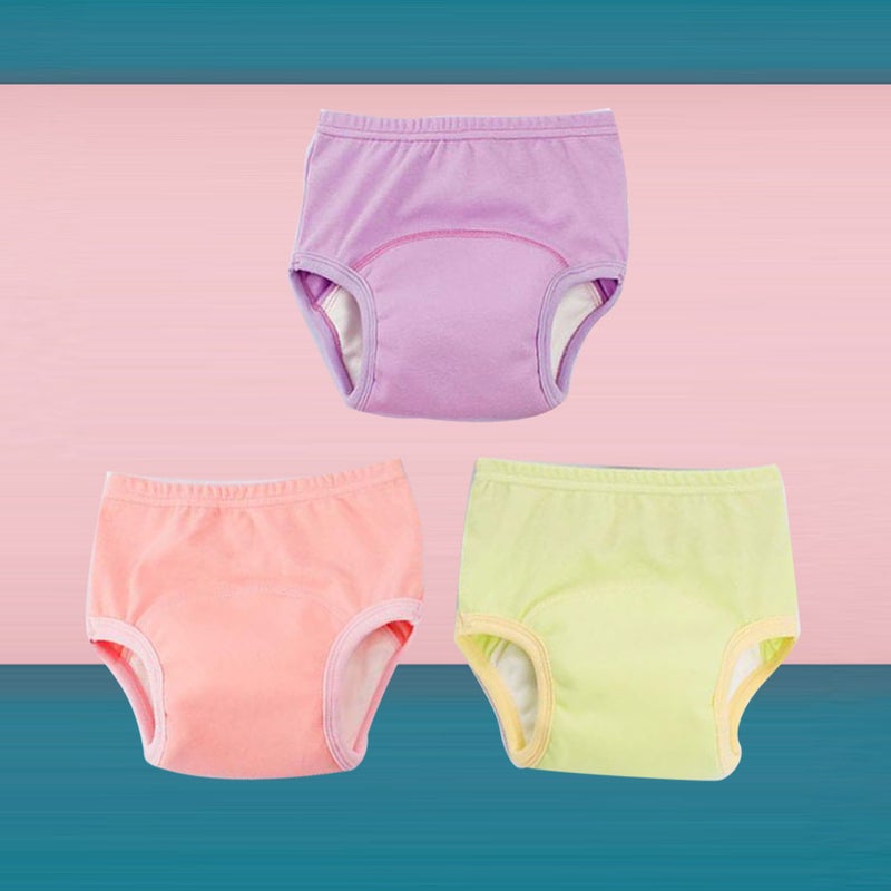 3pcs 100cm Breathable Washable Baby Training Pants Cotton Diaper Pants - Image 5