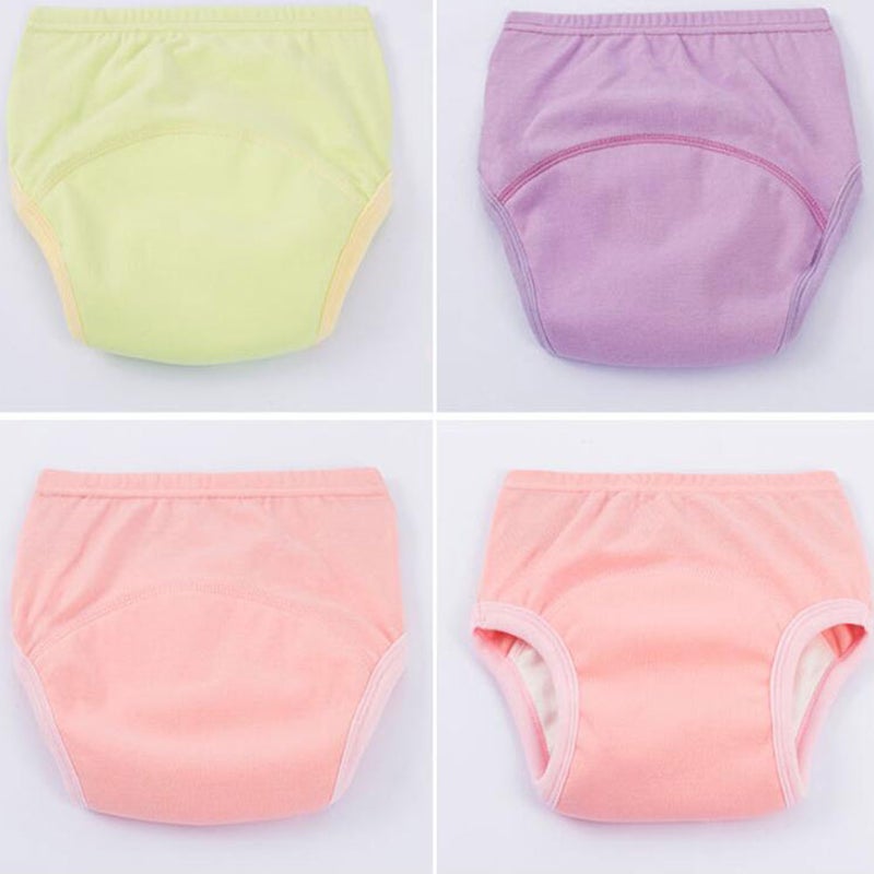 3pcs 100cm Breathable Washable Baby Training Pants Cotton Diaper Pants - Image 4