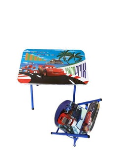 Generic Children's study desk with cartoon chair, made of heavy metal and durable wood, comfortable and fun.  - Image 3