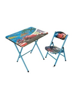 Generic Children's study desk with cartoon chair, made of heavy metal and durable wood, comfortable and fun.  - Image 5