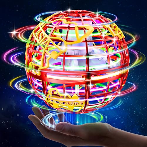 RIEYON كرة ريون الطائرة 2025 كرة بوميرانغ عائمة 6 تأثيرات إضاءة ألعاب رائعة هدية للأطفال من 6 إلى 10 سنوات والمراهقين والبالغين في الداخل والخارج - Image 1