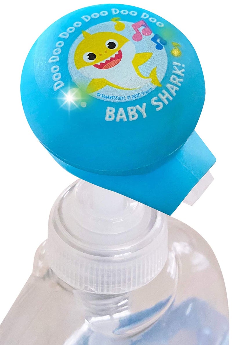 ginsey Baby Shark Musical Soap Pump Topper and Timer for Kids Hand Washing Blue 2 Pack