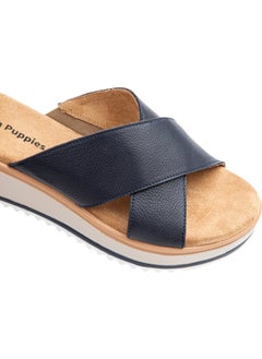 Hou (624203) Genuine Leather Anatomical Sole Mid Heel Stylish Women's Slippers