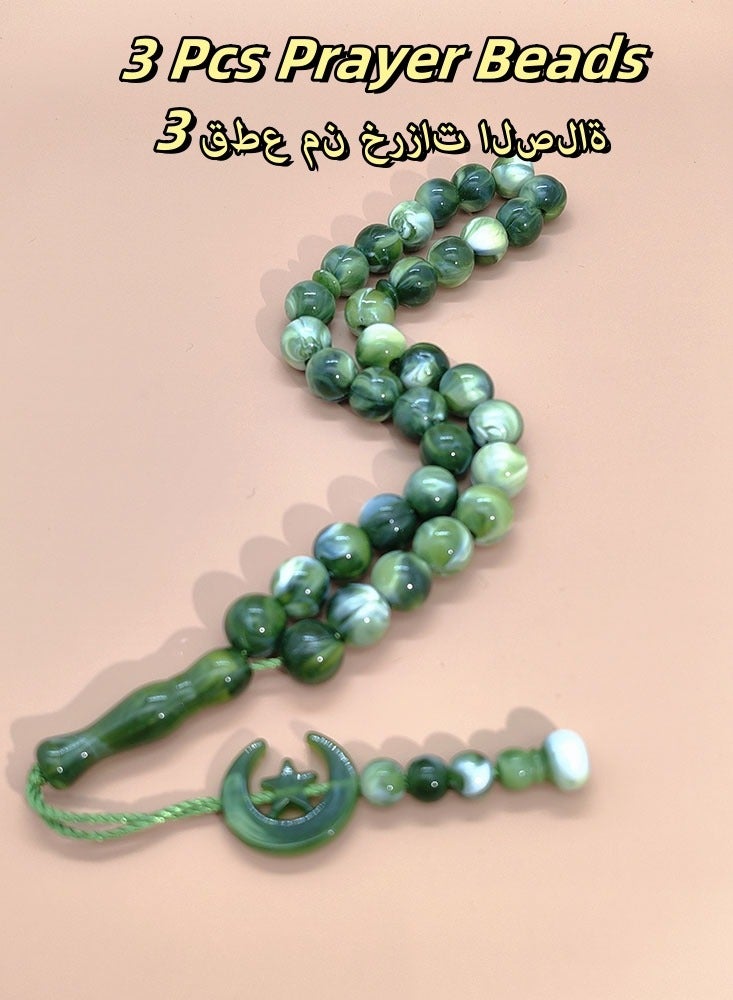 General 3 Pack/33 Acrylic Prayer Beads/Tasbih/12mm  - Image 4