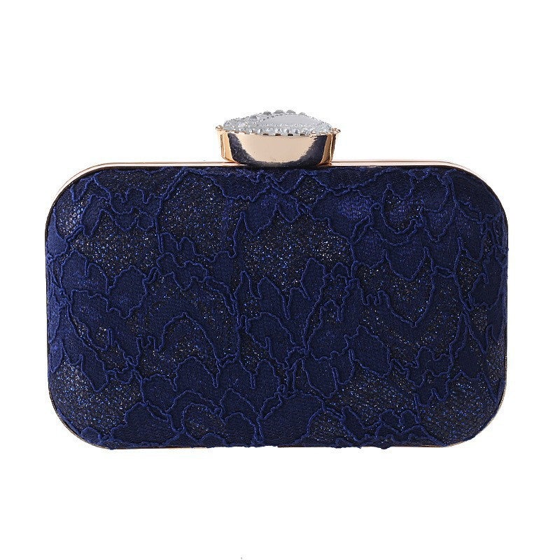 Small Square Bag Trendy Bag Lace Clutch Bag Evening Party Bag Party Fashion Chain Women'S Bag 3052 Fashion Bag - Image 1
