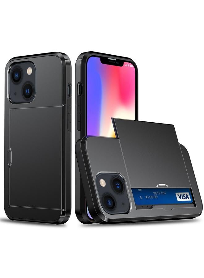 S-TOP Case For iPhone 14 Shockproof Armor Protective Phone Case with Slide Card Slot - Image 1