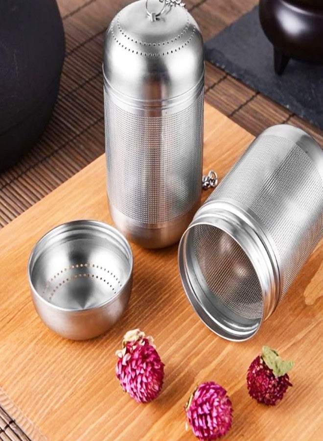 ROPCIA 2PCS Stainless Steel Tea Infuser for Loose Tea Extra Fine Mesh Tea Infuser Loose Leaf Tea Steeper 304 Stainless Steel Tea with Heat Proof Handles - Image 5