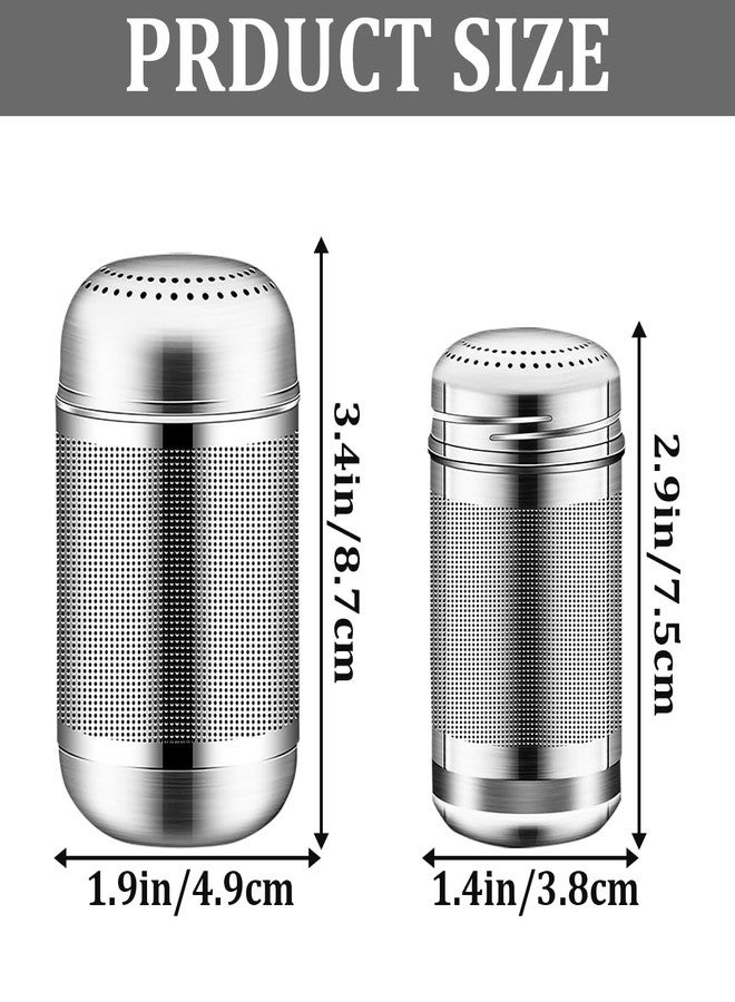 ROPCIA 2PCS Stainless Steel Tea Infuser for Loose Tea Extra Fine Mesh Tea Infuser Loose Leaf Tea Steeper 304 Stainless Steel Tea with Heat Proof Handles - Image 2