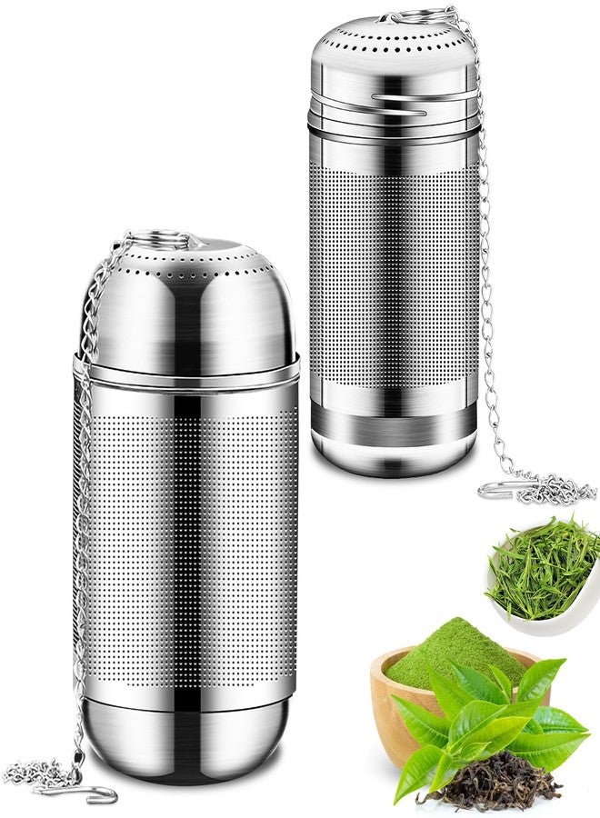 ROPCIA 2PCS Stainless Steel Tea Infuser for Loose Tea Extra Fine Mesh Tea Infuser Loose Leaf Tea Steeper 304 Stainless Steel Tea with Heat Proof Handles - Image 1