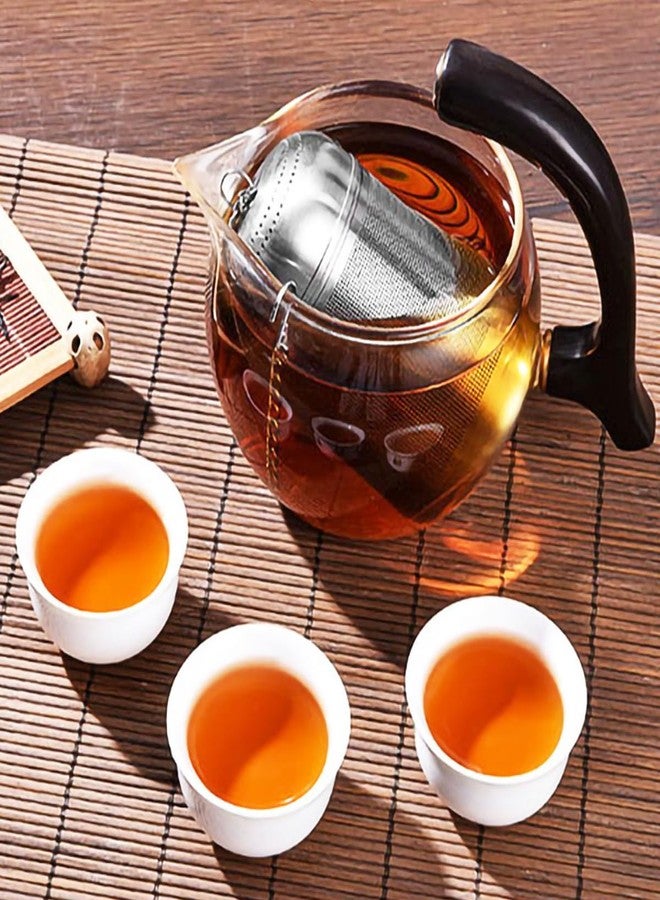 ROPCIA 2PCS Stainless Steel Tea Infuser for Loose Tea Extra Fine Mesh Tea Infuser Loose Leaf Tea Steeper 304 Stainless Steel Tea with Heat Proof Handles - Image 4