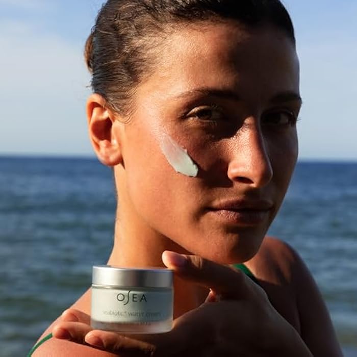 OSEA Seabiotic Water Cream 1.6 oz - Water-Based Face Cream with Squalene, Prebiotic & Probiotic Moisturizer - Clean Beauty - Vegan Face Moisturizer - Weightless Hydration - Image 4