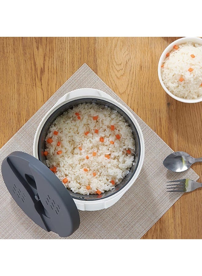 طباخ أرز بالميكروويف، طقم طباخ بخاري بالميكروويف سعة 2 لتر مع مغرفة أرز وغطاء ومصفاة ووعاء بخاري، طقم طباخ أرز بالميكروويف للمعكرونة والبطاطس والخضروات والكينوا والشوفان، غير لاصق، خالٍ من مادة BPA (أخضر) - Image 5