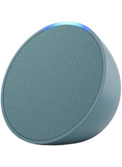 REBENUO Echo Pop Full sound compact Wi-Fi & Bluetooth smart speaker with Alexa Use your voice to control smart home devices, play music or the Quran, and more (speaks English & Khaleeji) green  - Image 2