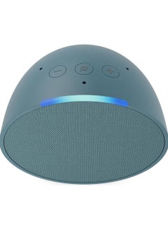 REBENUO Echo Pop Full sound compact Wi-Fi & Bluetooth smart speaker with Alexa Use your voice to control smart home devices, play music or the Quran, and more (speaks English & Khaleeji) green  - Image 4