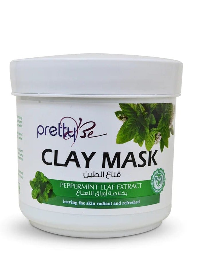 Pretty Be Clay Mask With Mint leaf Extract leaves the Skin Radiant and Refreshed 600 ml