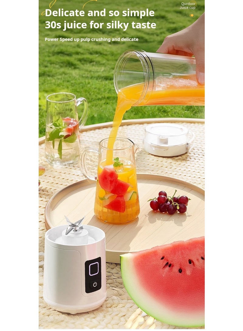 Portable Juicing Cup with USB Rechargeable | 12-Blade Power | 600ml Travel Smoothie Mixer with Auto-Cleaning Feature  - Image 5