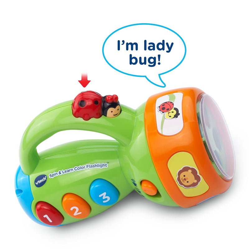 VTech Spin and Learn Color Flashlight, Lime Green - Image 4