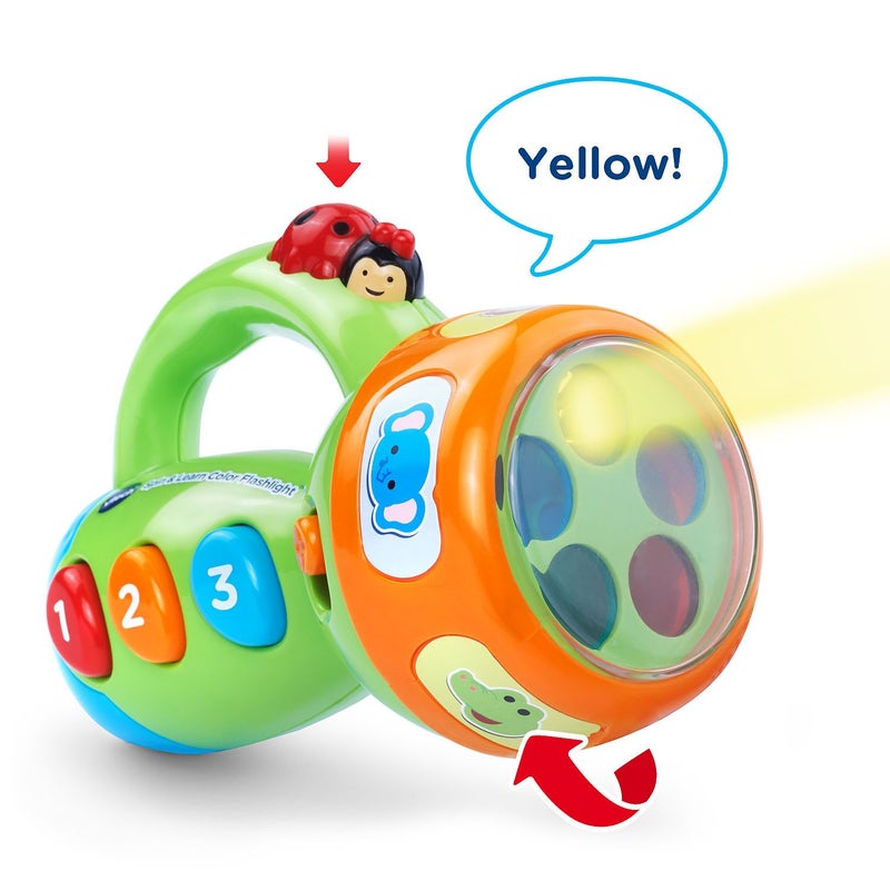 VTech Spin and Learn Color Flashlight, Lime Green - Image 2