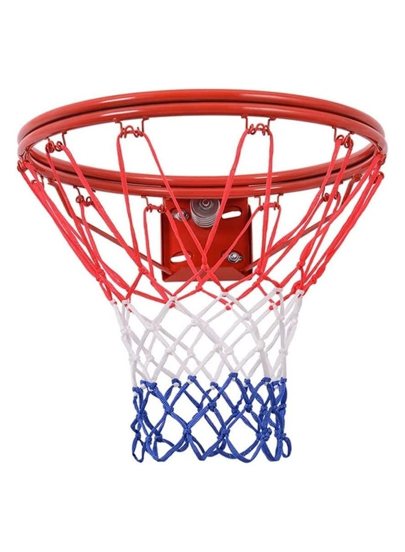 Basketball Rim Net, Basketball Hoop Wall Mounted Indoor Outdoor Easy Dunk Hanging Hoop, Screws Included - Image 1