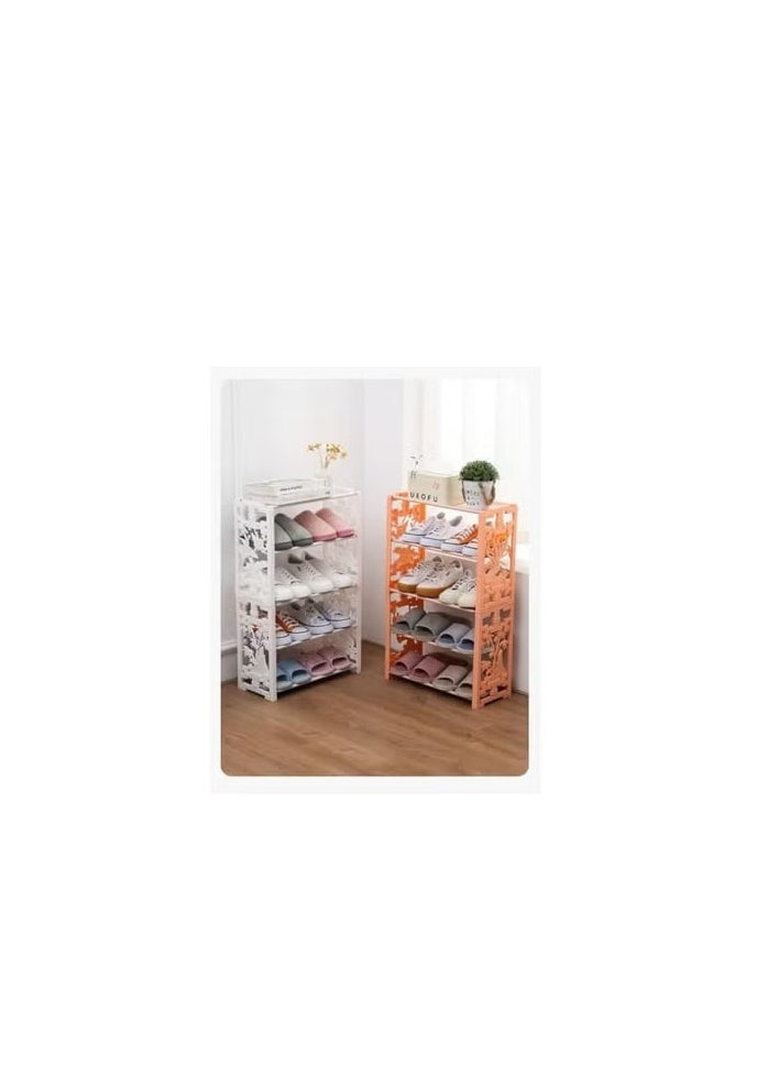 Spaceshoop Assembled Simple Household Plastic Multilayer Mini Shoe Rack  - Image 1
