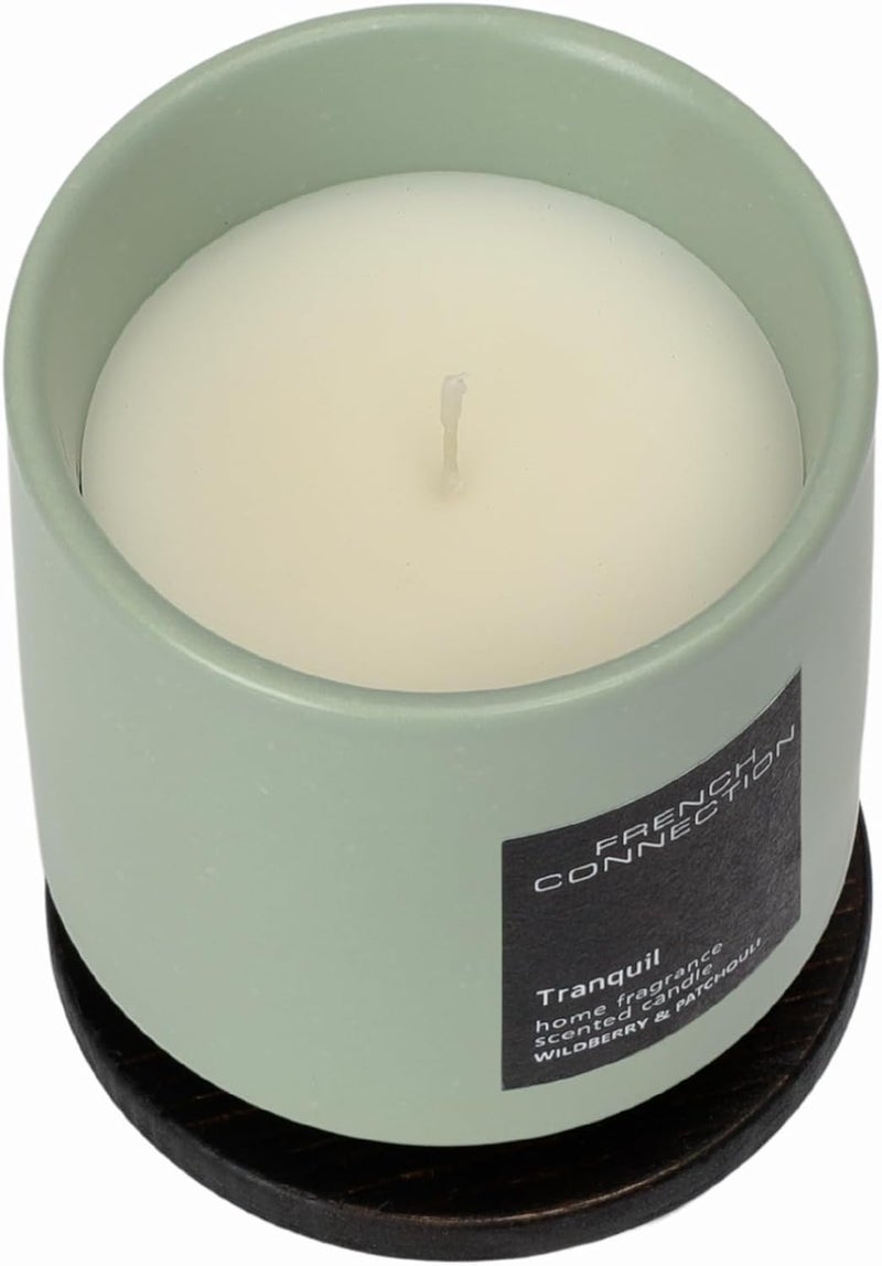French Connection Tranquil Wildberry & Patchouli Scented Candle - Image 3