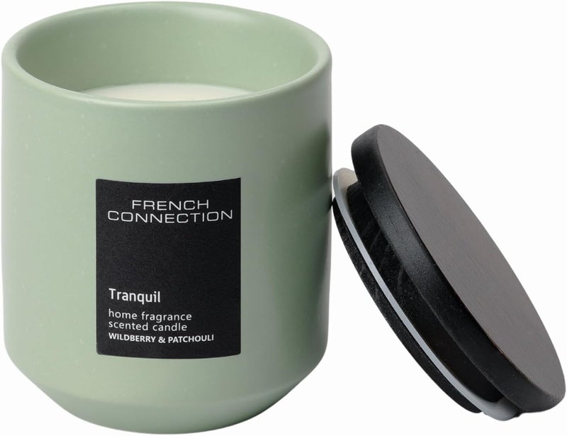 French Connection Tranquil Wildberry & Patchouli Scented Candle - Image 2