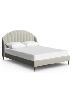 Bed and Mattress Home Seraphic Dreams Upholstered Queen Size ( 160 X 200 ) Dark Beige Color Bed  - Image 2