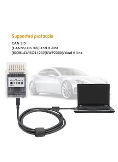 ماركة غير محددة رقاقة كاملة 2.0 وحدة نقدية أوروبية منفذ فلاش 2 0 ضبط رقاقة تلقائي OBD 2 OBD2 أداة تشخيص السيارة لماسح مرسيدس بنز J2534 ص  - Image 3