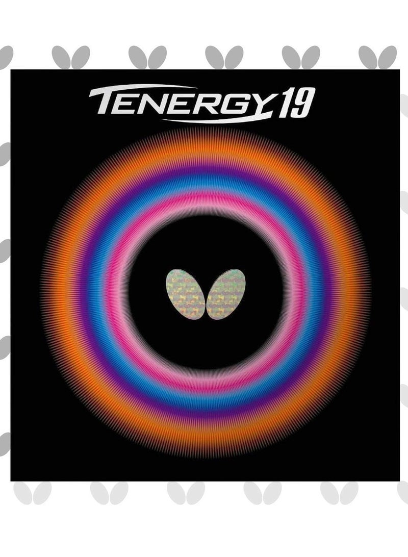 BUTTERFLY Butterfly Tenergy 19 Table Tennis Rubber Professional Butterfly Table Tennis Rubber Black (2.1mm) 4906901209824 - Image 1