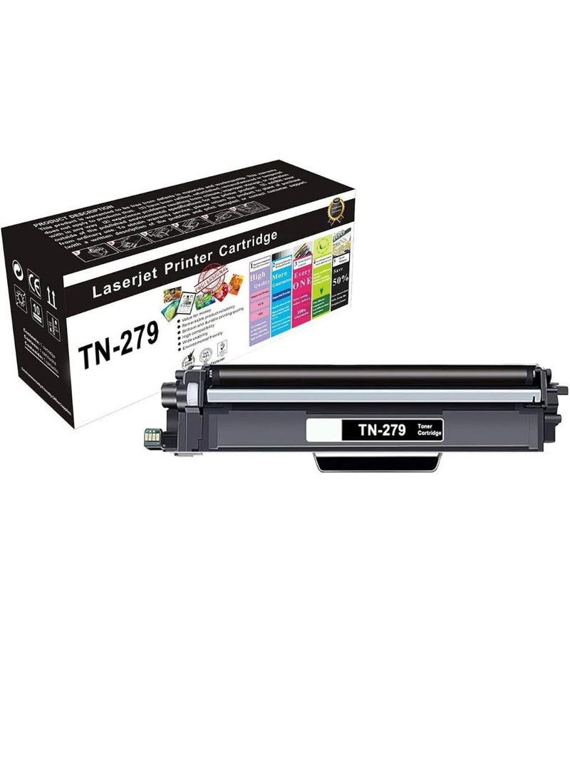 دي دبليو خرطوشة حبر بديلة متوافقة مع TN-279 TN279 أسود للاستخدام مع Brother MFC-L3720CDW HL-L3220CW HL-L3280CDW DCP-L3520CDW DCP-L3560CDW MFC-L3760CDW MFC-L8390CDW - Image 1