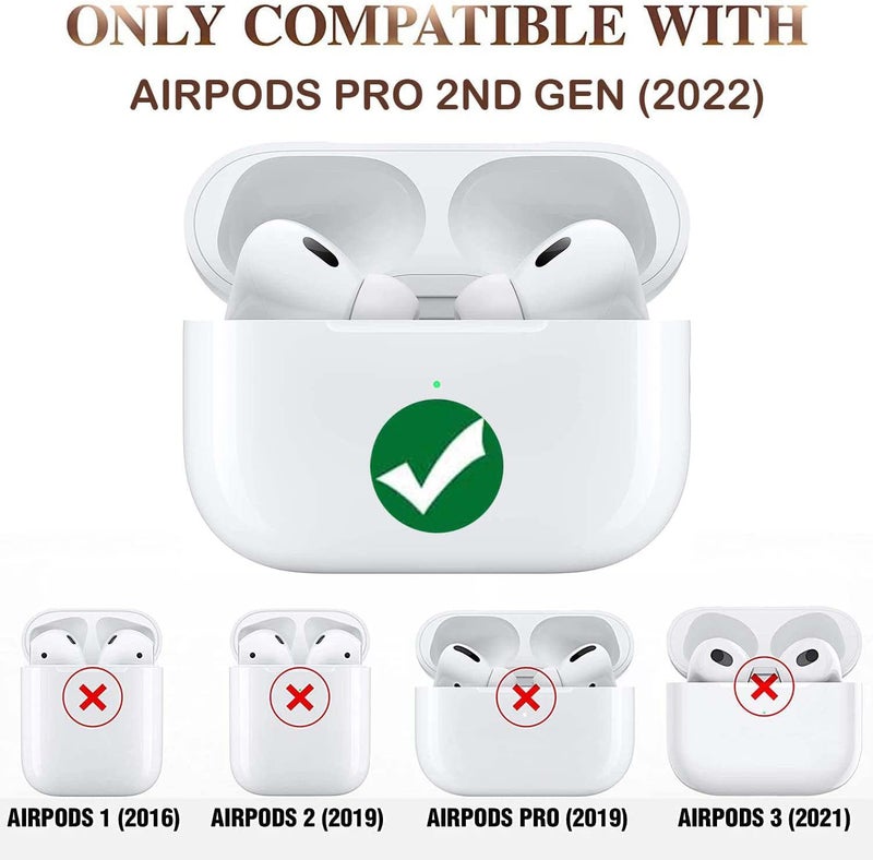 Meyaar Compatible for AirPods Pro 2nd Generation Case Cover with Keychain, Soft Silicone Skin Case Cover Full Protective (Only Silicone Cover) (Game Controller) - Image 2