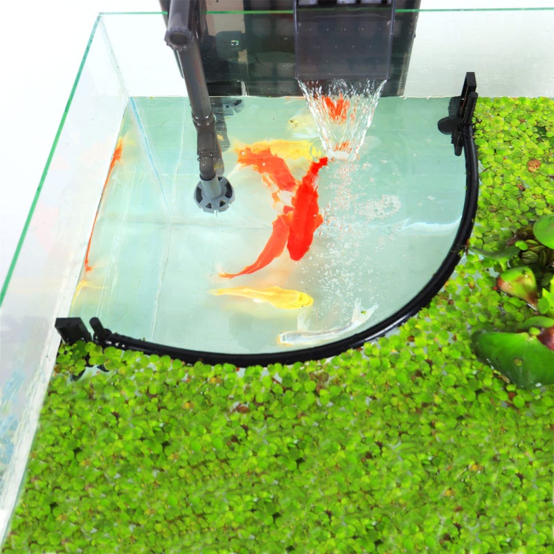 HOZOE Aquarium Floating Plant Corral, Intercepting Floating Plants from Filters and Heaters, Adjustable Height with Water Level, Can Be Used to Framed and Frameless Aquariums. (Style 1) - Image 1